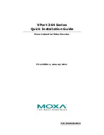 Moxa Technologies VPort 364 Series Quick Installation Manual preview