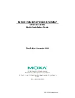 Moxa Technologies VPort 461 Series Quick Installation Manual preview