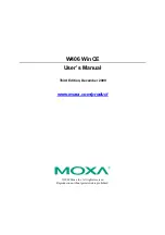 Предварительный просмотр 1 страницы Moxa Technologies W406 WinCE User Manual