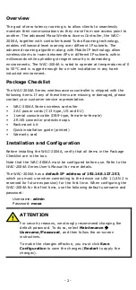 Preview for 2 page of Moxa Technologies WAC-2004A Quick Installation Manual