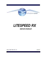 moyes Litespeed RX 3 Owner'S Manual preview