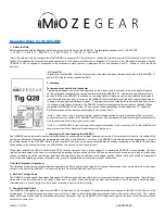 Предварительный просмотр 1 страницы MozeGear TIG Q28-BNC Operating Instructions