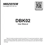 MOZOTER DBK02 User Manual preview