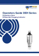 MP Filtri DEH Series Operator'S Manual preview