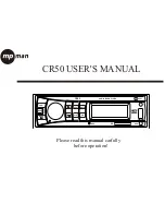 MP-Man CR50 User Manual preview