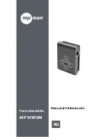 Предварительный просмотр 11 страницы MP-Man MP10WOM User Manual