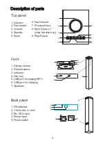 Предварительный просмотр 4 страницы MP-Man T600CD Instruction Manual