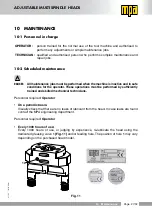 Preview for 27 page of MPA 100 Series Manual On Use And Maintenance