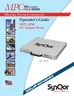 Предварительный просмотр 1 страницы MPC 1250 Operator'S Manual