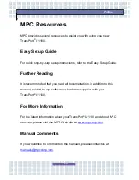 Preview for 13 page of MPC TransPort U1100 Technical Reference Manual