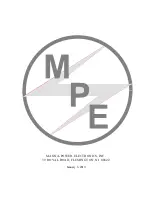 Preview for 3 page of MPE DP SERIES II Operating And Service Manual