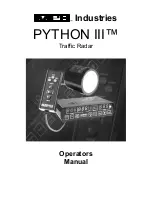 MPH PYTHON III Operator'S Manual preview