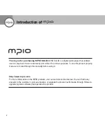 Предварительный просмотр 2 страницы Mpio HD 400 User Manual