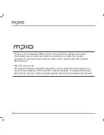 Предварительный просмотр 2 страницы Mpio MG 200 User Manual