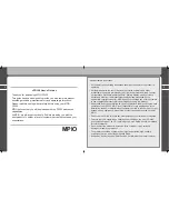 Предварительный просмотр 2 страницы Mpio PD 100 User Manual