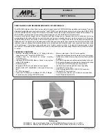 Preview for 1 page of MPL MCDISK-E User Manual