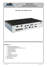 MPL MXCS 1548-P1 Operators Quick Reference preview