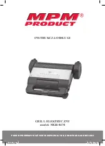 MPM MGR-04M Operation & Safety Instructions предпросмотр