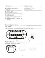 Preview for 4 page of MPMan BOOMBOX64USB Instruction Manual