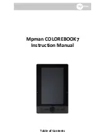 MPMan COLOREBOOK 7 Instruction Manual preview