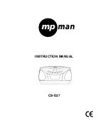 Preview for 1 page of MPMan CS-D27 Instruction Manual