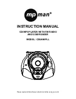 MPMan CSU484PLL Instruction Manual preview