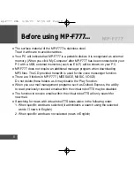 Preview for 9 page of MPMan MP-F777 Manual