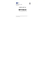 Предварительный просмотр 1 страницы MPMan MP-FUB30 User Manual