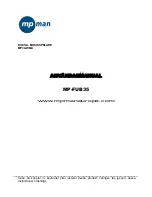 Предварительный просмотр 1 страницы MPMan MP-FUB34 (Swedish) Användarmanual