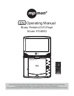 MPMan PDVBR2 Operating Manual preview