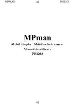 Предварительный просмотр 41 страницы MPMan PH120S Instruction Manual