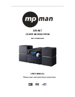 Предварительный просмотр 1 страницы MPMan XRM 7 User Manual