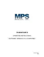 MPS PHARM/PUMP III Operating Instructions Manual предпросмотр