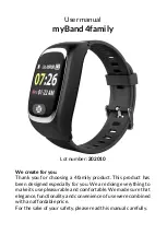 mPTech myBand 4family User Manual предпросмотр