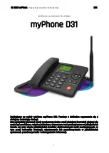 mPTech myPhone D31 Manual предпросмотр