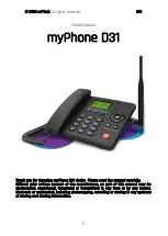 Preview for 17 page of mPTech myPhone D31 Manual