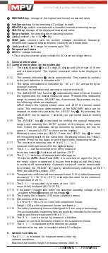 Preview for 10 page of MPV MN1-3 Operating Manual