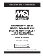 MQ Multiquip DCA20SPXU2 Operation And Parts Manual preview