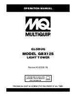 MQ Multiquip GLOBUG GBX12S Operation Manual preview