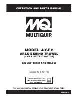 MQ Multiquip J36E2 Operation And Parts Manual preview