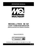 MQ Multiquip LT6K5 Operation Manual preview