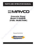 Предварительный просмотр 1 страницы MQ Multiquip MAYCO C-30HDNI Parts And Operation Manual