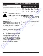 Preview for 16 page of MQ Multiquip MC-44S Manual