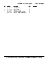 Preview for 87 page of MQ Multiquip MP115E Operation And Parts Manual