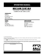 Preview for 30 page of MQ Multiquip MQD2H Operation Manual