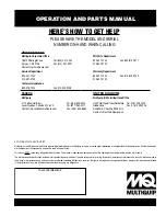 Preview for 84 page of MQ Multiquip MVH128GH Operation And Parts Manual