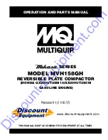 Preview for 1 page of MQ Multiquip MVH158GH Operation And Parts Manual