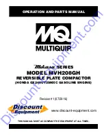 Preview for 1 page of MQ Multiquip MVH208GH Operation And Parts Manual