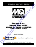 MQ Multiquip MVH308DZ Operation And Parts Manual preview