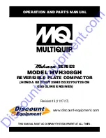 MQ Multiquip MVH308GH Manual preview